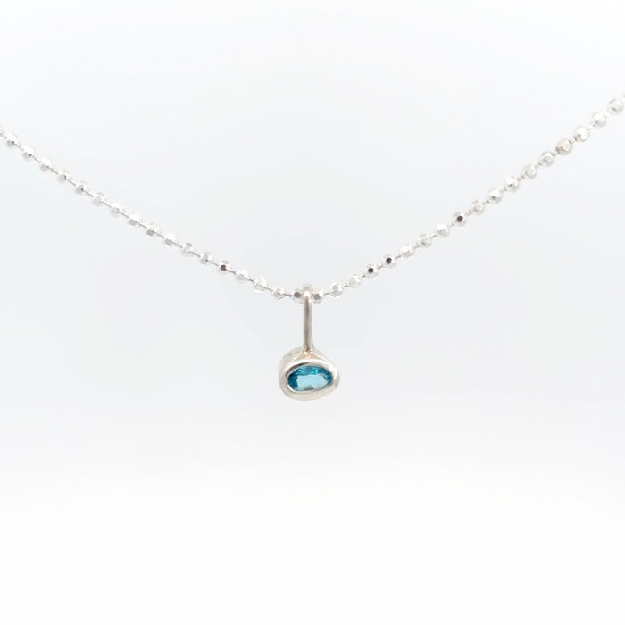 Mod Topaz Bezel Pendant