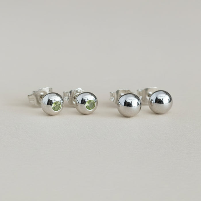 Orbit Studs- Peridot