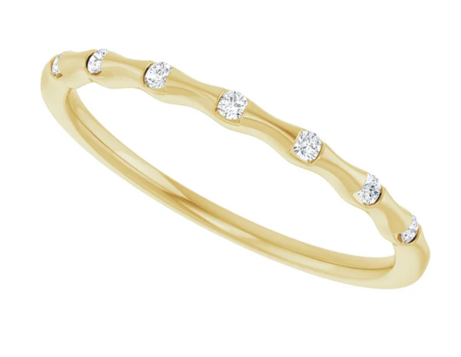 Wavy Diamond Stacking Band