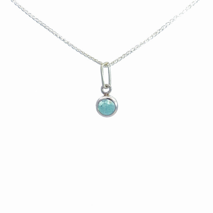 Modern Tourmaline Bezel Pendant