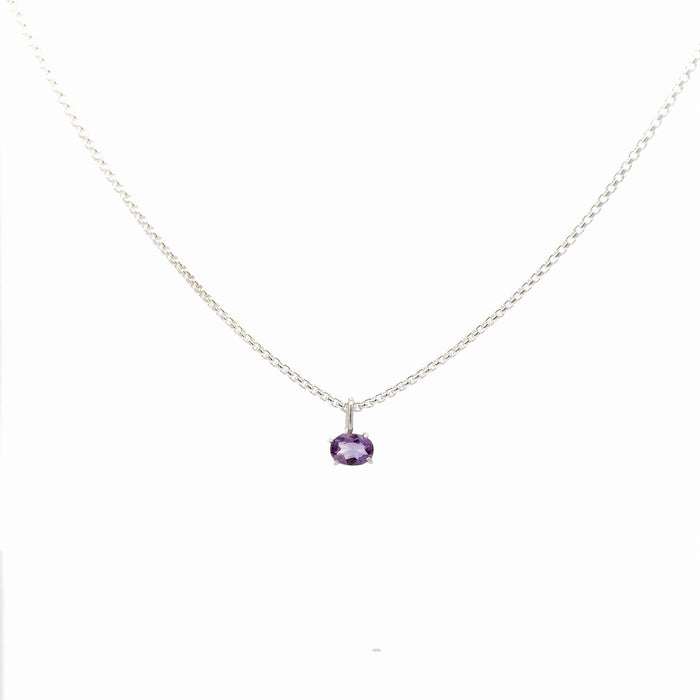 Amethyst Prong Pendant