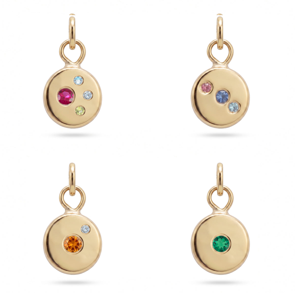 Echo Charm Gold: Custom Birthstones