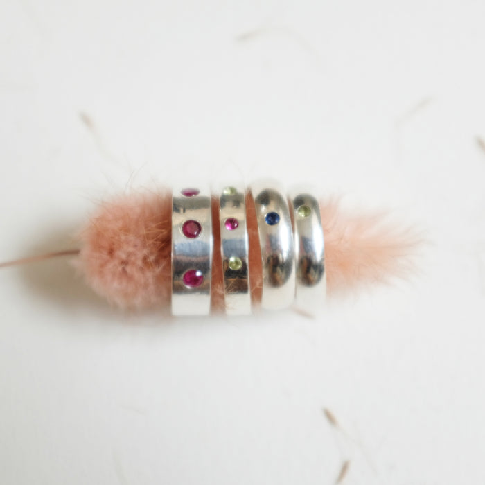 Mirror Donut Ring- Sapphire