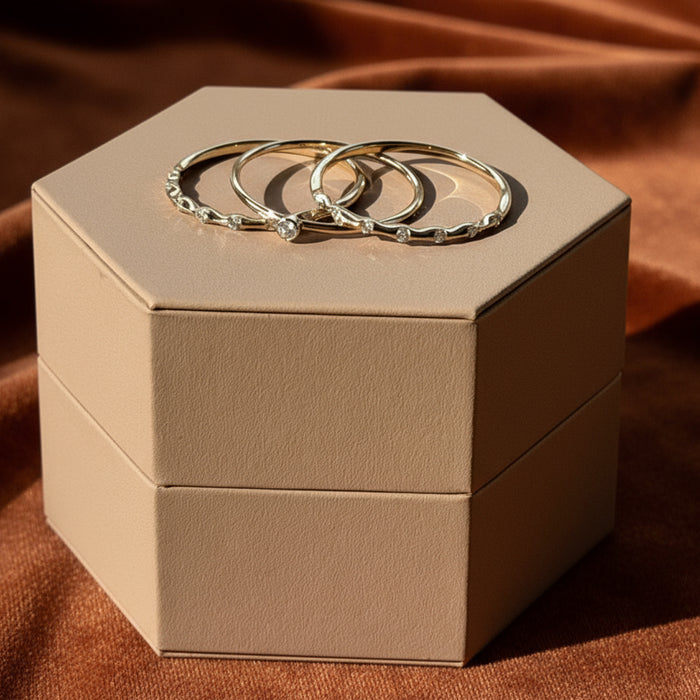 Wavy Diamond Stacking Band