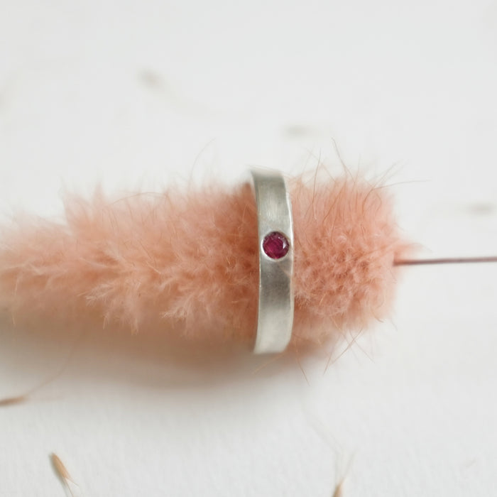 Satin Ring- Ruby